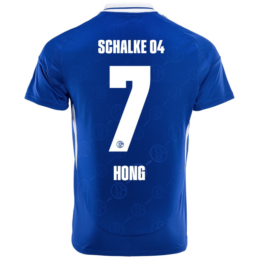 Kinder Seok-Ju Hong #7 Königsblau Heimtrikot Trikot 2024/25 T-Shirt