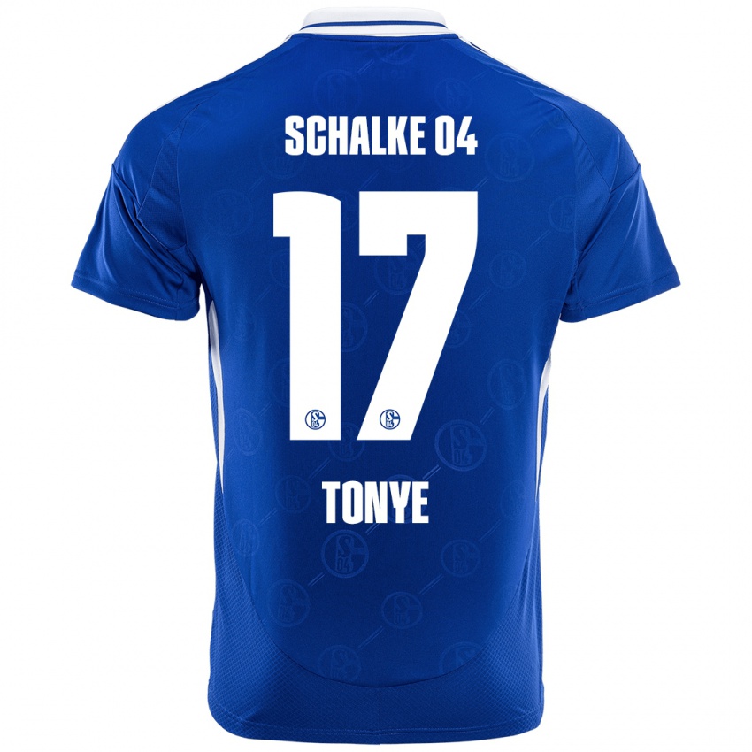 Kinder Yannick Tonye #17 Königsblau Heimtrikot Trikot 2024/25 T-Shirt