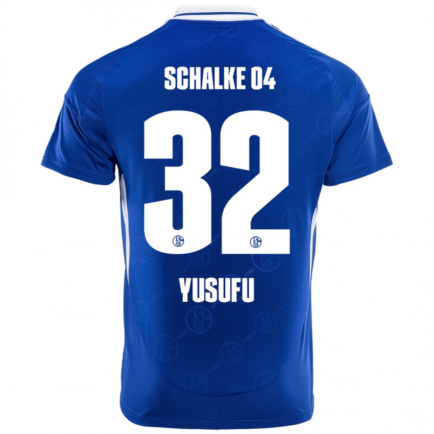 Kinder Faaris Yusufu #32 Königsblau Heimtrikot Trikot 2024/25 T-Shirt