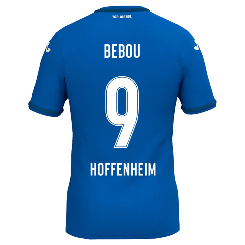 Kinder Ihlas Bebou #9 Königsblau Heimtrikot Trikot 2024/25 T-Shirt