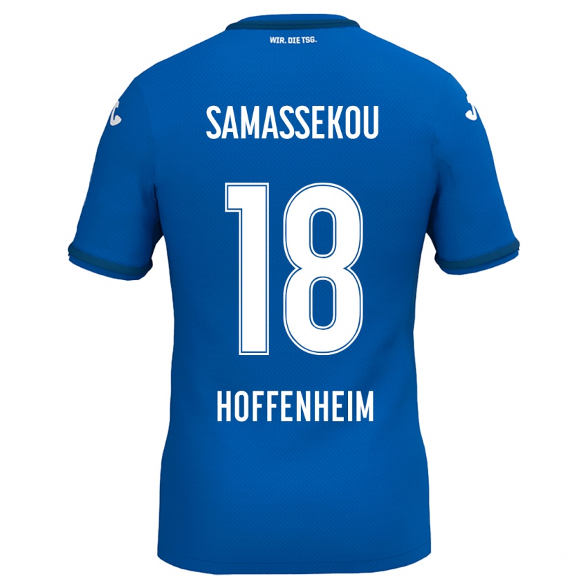 Kinder Diadié Samassékou #18 Königsblau Heimtrikot Trikot 2024/25 T-Shirt