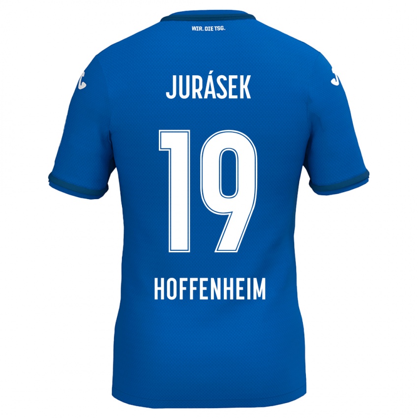 Kinder David Jurásek #19 Königsblau Heimtrikot Trikot 2024/25 T-Shirt