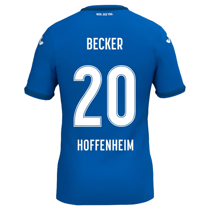 Kinder Finn Ole Becker #20 Königsblau Heimtrikot Trikot 2024/25 T-Shirt