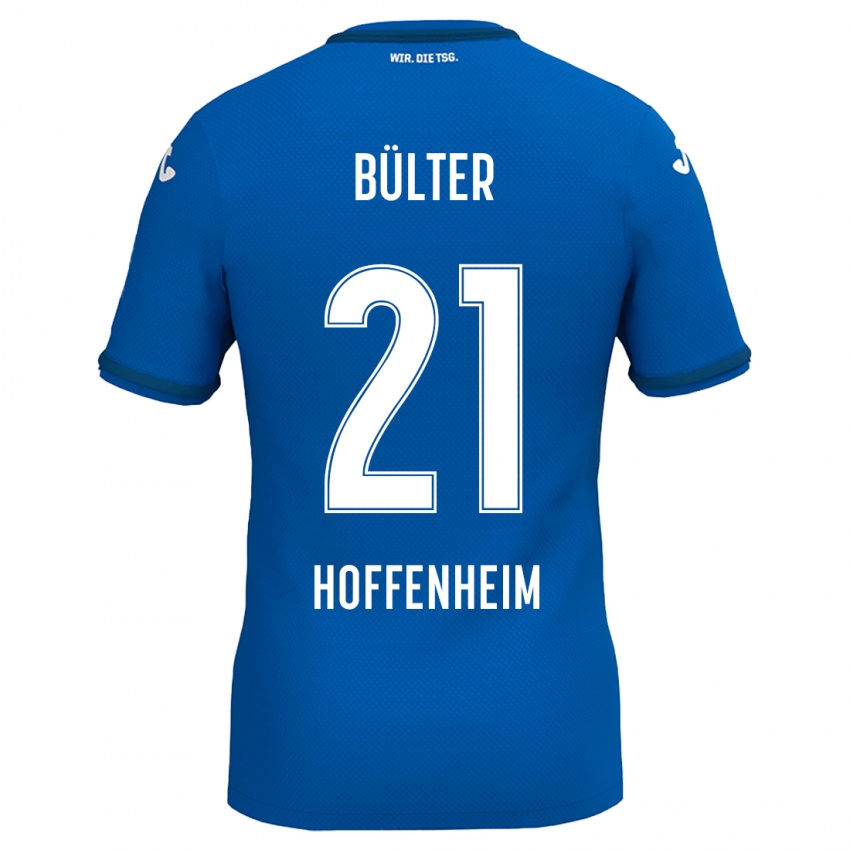 Kinder Marius Bülter #21 Königsblau Heimtrikot Trikot 2024/25 T-Shirt