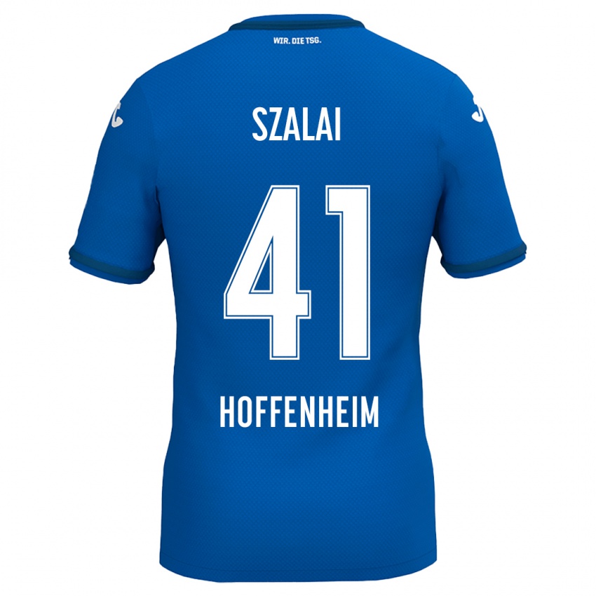 Kinder Attila Szalai #41 Königsblau Heimtrikot Trikot 2024/25 T-Shirt