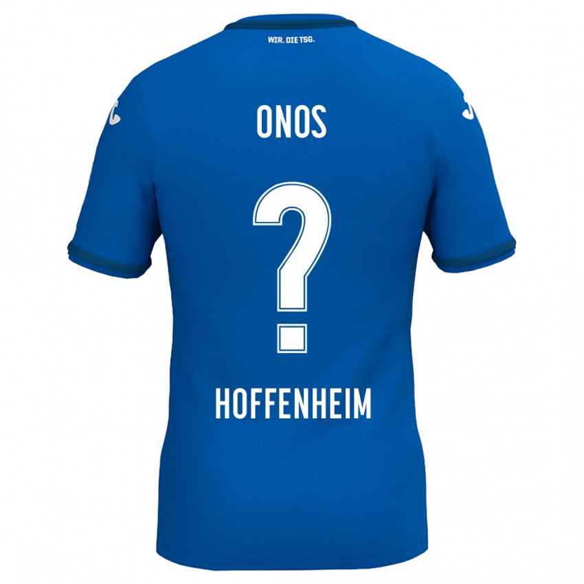 Kinder Melvin Onos #0 Königsblau Heimtrikot Trikot 2024/25 T-Shirt