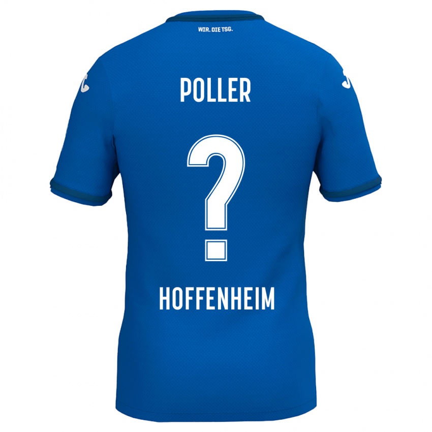 Kinder Tiago Poller #0 Königsblau Heimtrikot Trikot 2024/25 T-Shirt