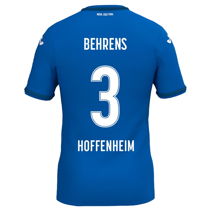 Kinder Hennes Behrens #3 Königsblau Heimtrikot Trikot 2024/25 T-Shirt