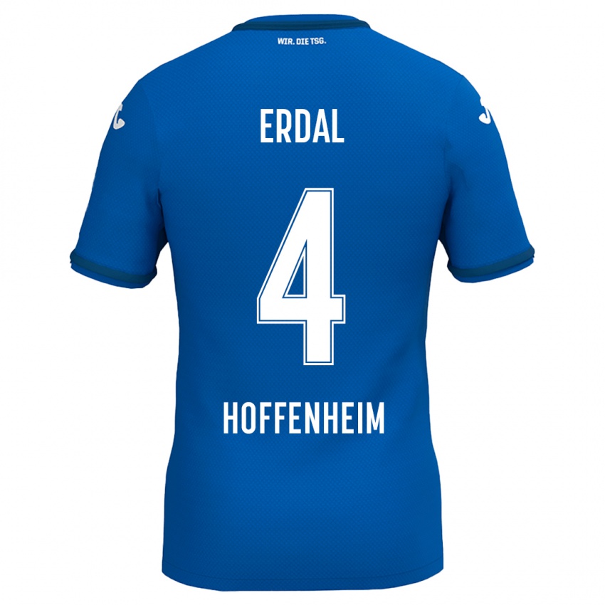 Kinder İzzet Erdal #4 Königsblau Heimtrikot Trikot 2024/25 T-Shirt