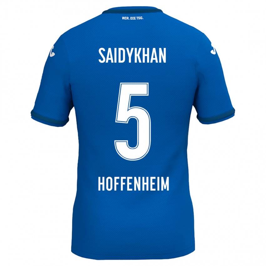 Kinder Ibrahim Saidykhan #5 Königsblau Heimtrikot Trikot 2024/25 T-Shirt