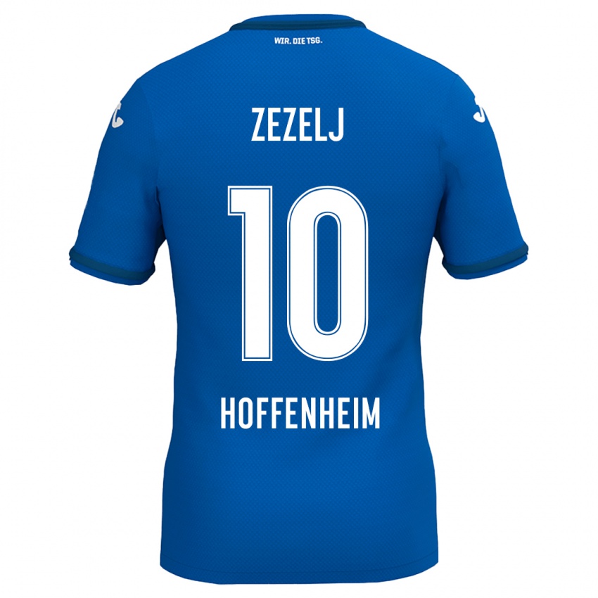 Kinder Neno Zezelj #10 Königsblau Heimtrikot Trikot 2024/25 T-Shirt