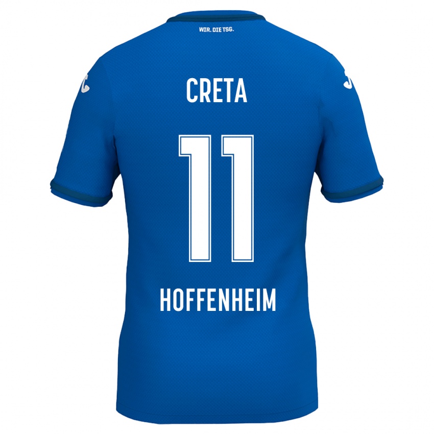 Kinder David Creța #11 Königsblau Heimtrikot Trikot 2024/25 T-Shirt