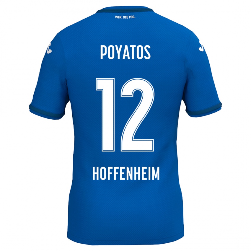 Kinder Miguel Poyatos #12 Königsblau Heimtrikot Trikot 2024/25 T-Shirt