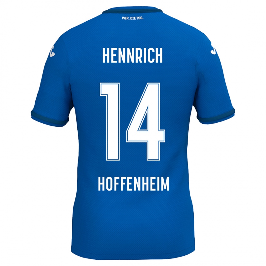 Kinder Paul Hennrich #14 Königsblau Heimtrikot Trikot 2024/25 T-Shirt