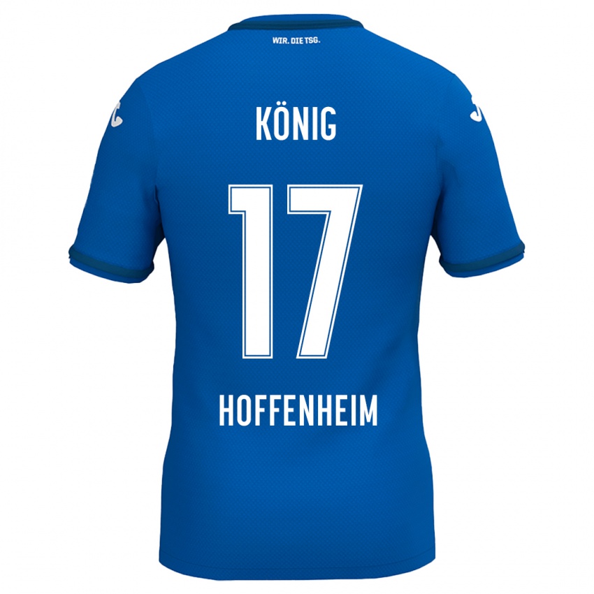 Kinder Noah König #17 Königsblau Heimtrikot Trikot 2024/25 T-Shirt