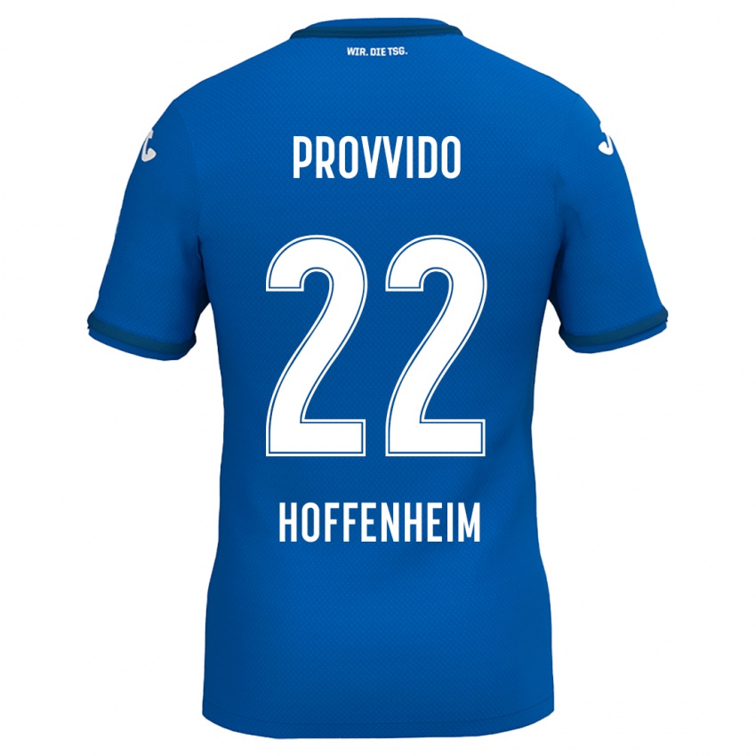 Kinder Luca Provvido #22 Königsblau Heimtrikot Trikot 2024/25 T-Shirt