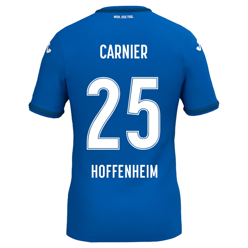 Kinder Alekseï Carnier #25 Königsblau Heimtrikot Trikot 2024/25 T-Shirt