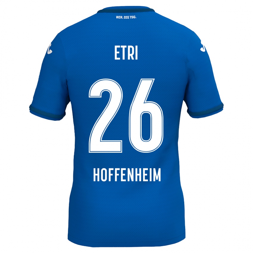 Kinder Ahmed Etri #26 Königsblau Heimtrikot Trikot 2024/25 T-Shirt