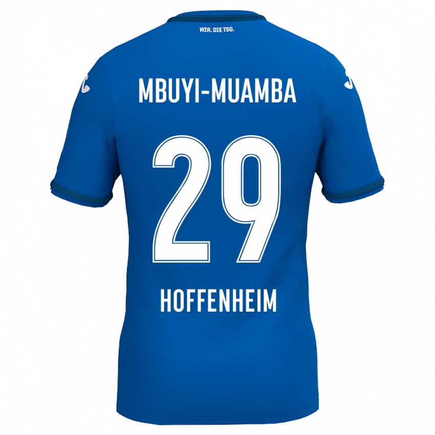 Kinder Hubert Mbuyi-Muamba #29 Königsblau Heimtrikot Trikot 2024/25 T-Shirt