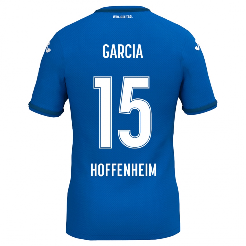 Kinder Marta Cazalla Garcia #15 Königsblau Heimtrikot Trikot 2024/25 T-Shirt