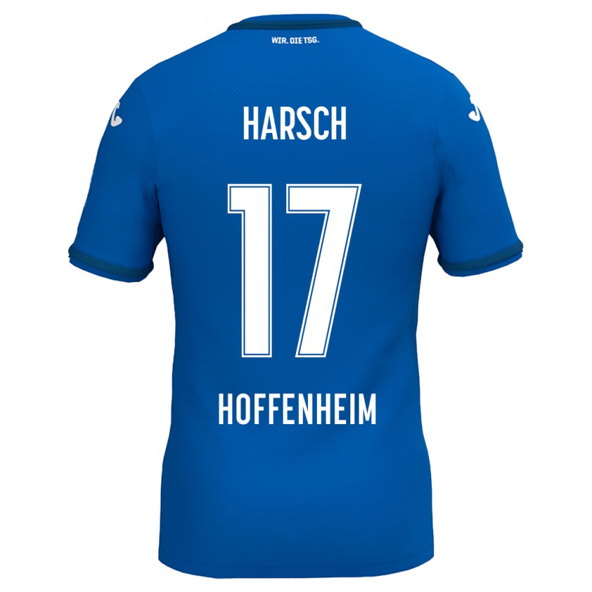 Kinder Franziska Harsch #17 Königsblau Heimtrikot Trikot 2024/25 T-Shirt