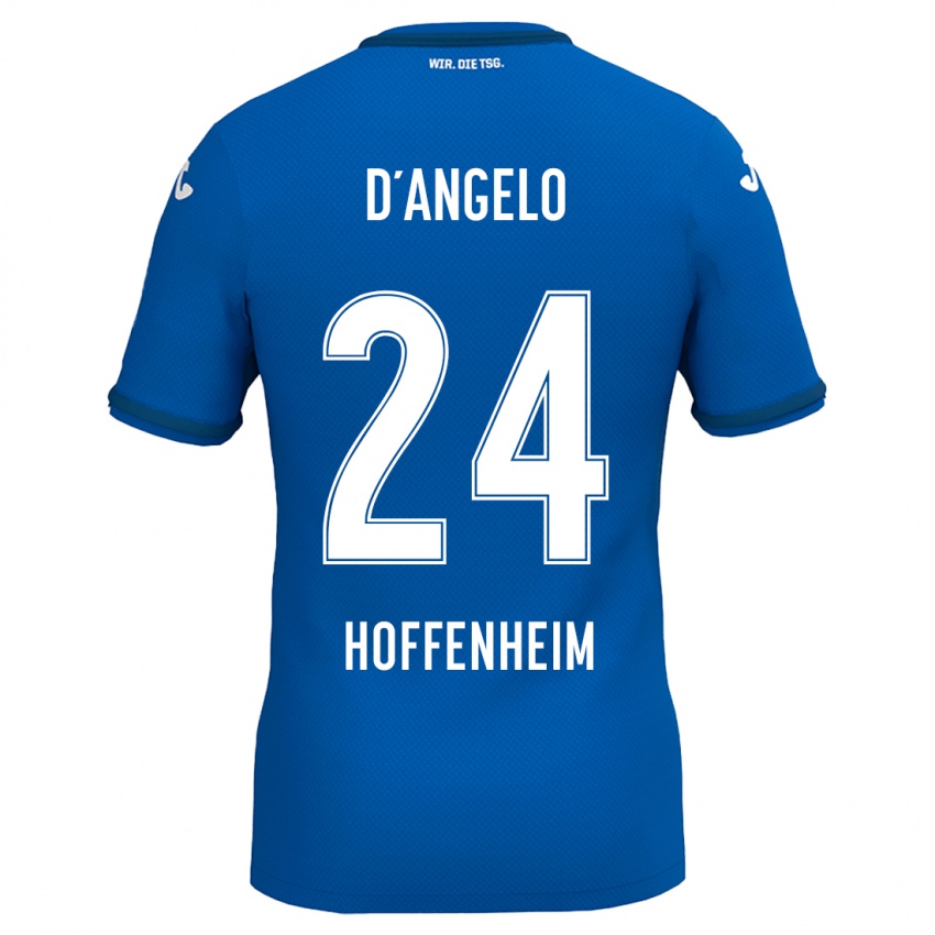 Kinder Chiara D'angelo #24 Königsblau Heimtrikot Trikot 2024/25 T-Shirt