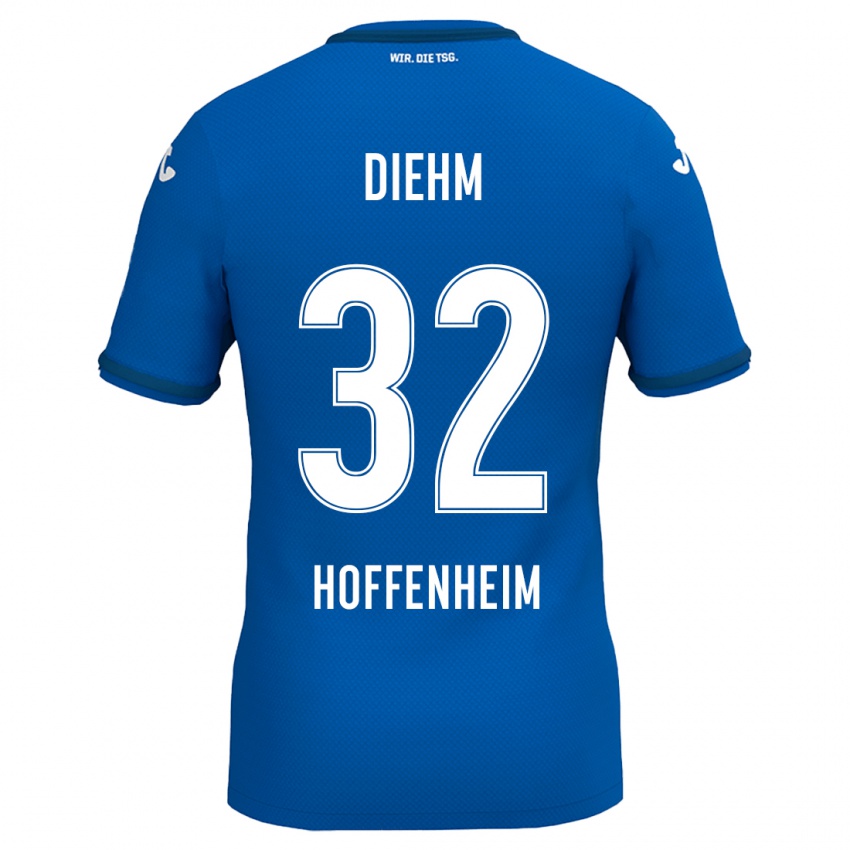 Kinder Vanessa Diehm #32 Königsblau Heimtrikot Trikot 2024/25 T-Shirt