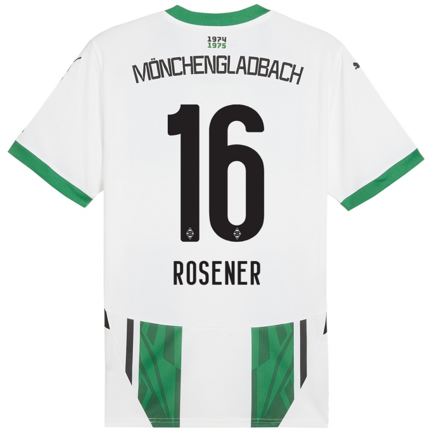 Kinder Chiara Rösener #16 Weiß Grün Heimtrikot Trikot 2024/25 T-Shirt