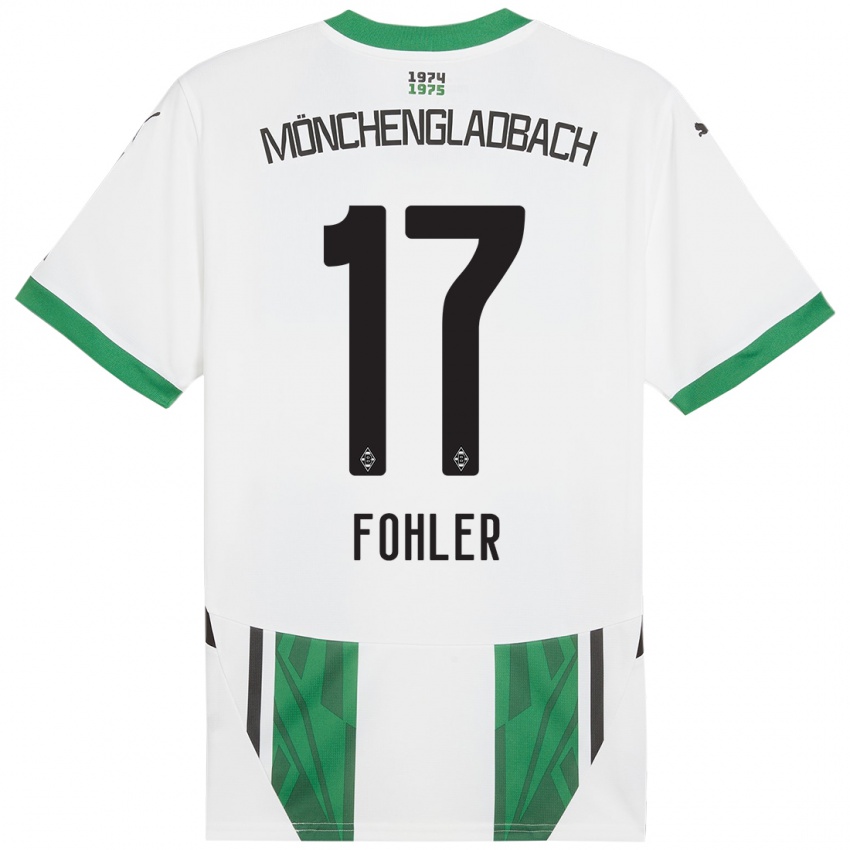 Kinder Selma Fohler #17 Weiß Grün Heimtrikot Trikot 2024/25 T-Shirt