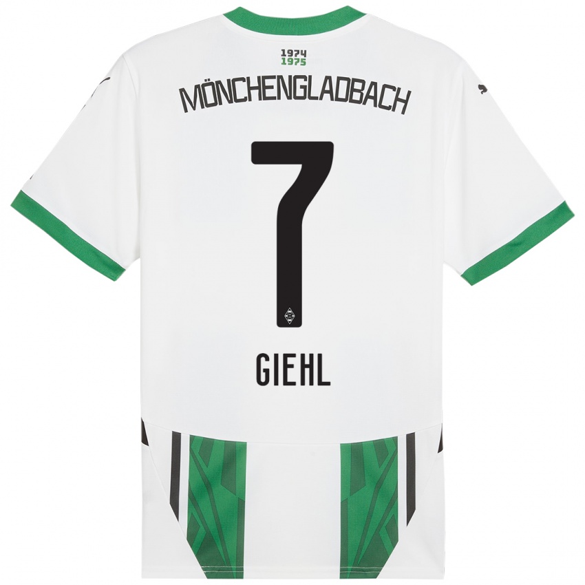 Kinder Madita Giehl #7 Weiß Grün Heimtrikot Trikot 2024/25 T-Shirt