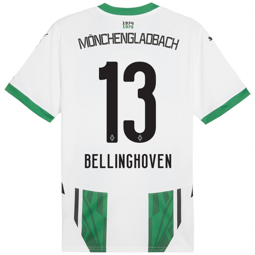 Kinder Christina Bellinghoven #13 Weiß Grün Heimtrikot Trikot 2024/25 T-Shirt