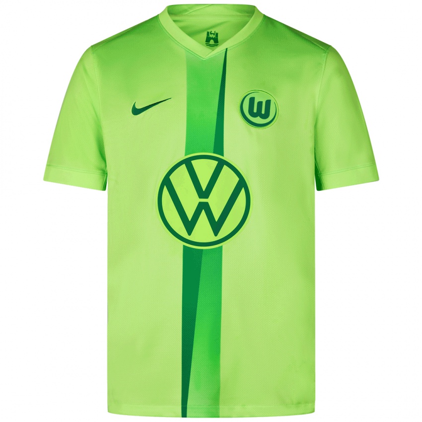 Kinder Cédric Zesiger #5 Fluoreszierendes Grün Heimtrikot Trikot 2024/25 T-Shirt