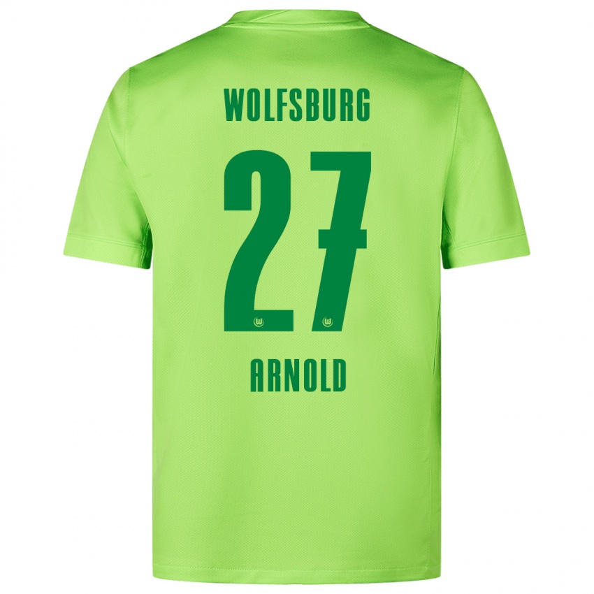 Kinder Maximilian Arnold #27 Fluoreszierendes Grün Heimtrikot Trikot 2024/25 T-Shirt