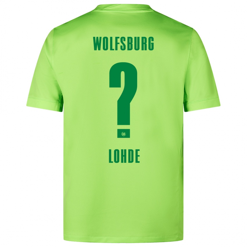 Kinder Sven Lohde #0 Fluoreszierendes Grün Heimtrikot Trikot 2024/25 T-Shirt