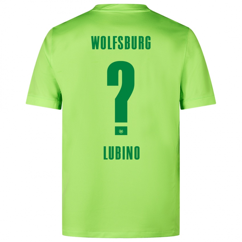 Kinder Francesco Lubino #0 Fluoreszierendes Grün Heimtrikot Trikot 2024/25 T-Shirt