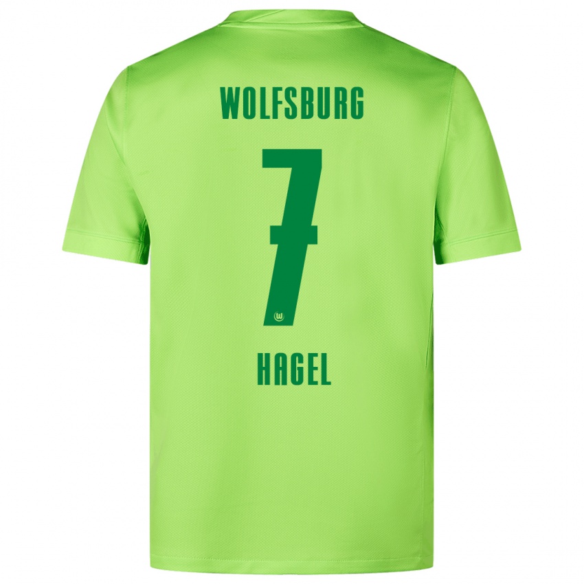 Kinder Chantal Hagel #7 Fluoreszierendes Grün Heimtrikot Trikot 2024/25 T-Shirt