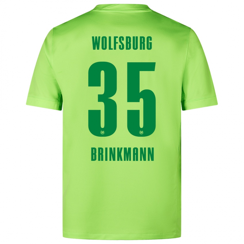 Kinder Karla Brinkmann #35 Fluoreszierendes Grün Heimtrikot Trikot 2024/25 T-Shirt