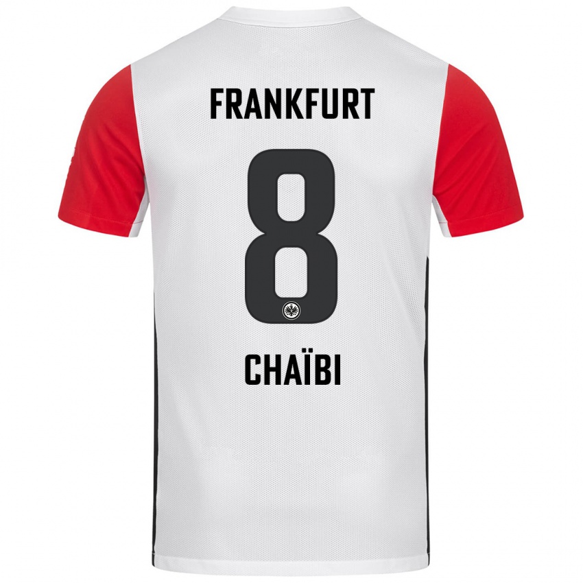 Kinder Farès Chaïbi #8 Weiß Rot Heimtrikot Trikot 2024/25 T-Shirt