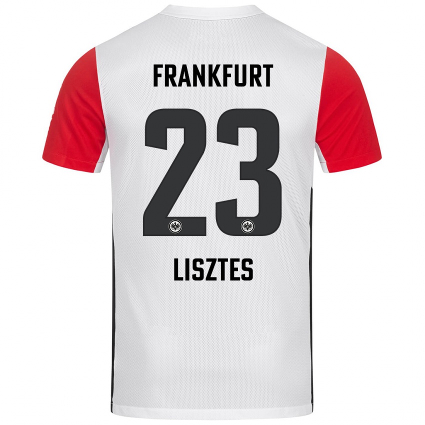 Kinder Krisztián Lisztes #23 Weiß Rot Heimtrikot Trikot 2024/25 T-Shirt