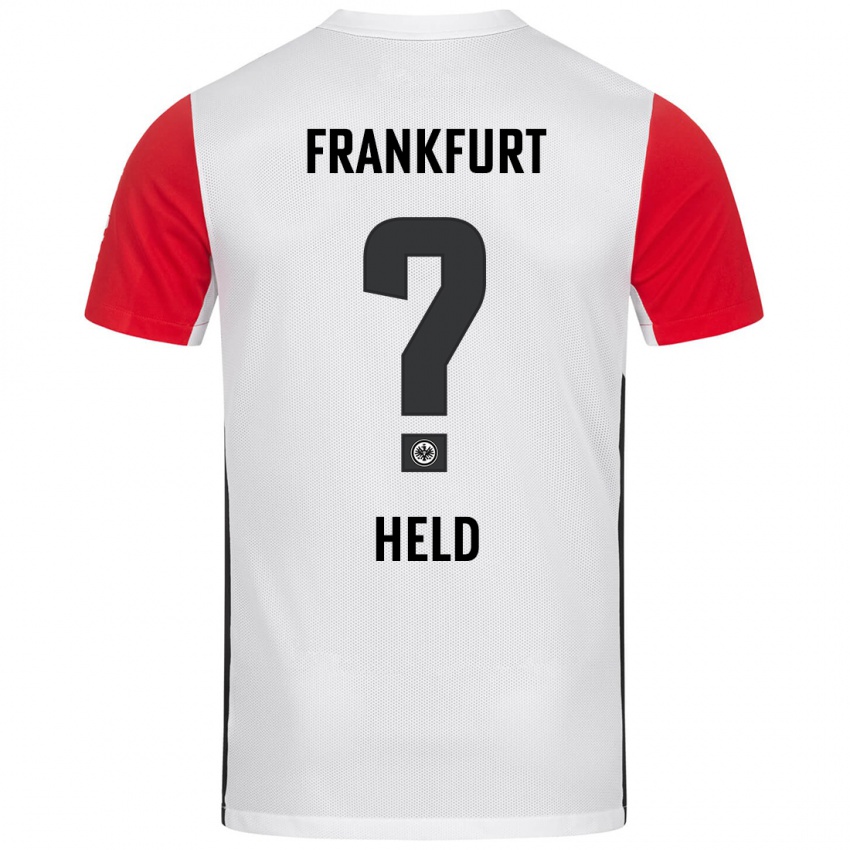 Kinder Louis Held #0 Weiß Rot Heimtrikot Trikot 2024/25 T-Shirt