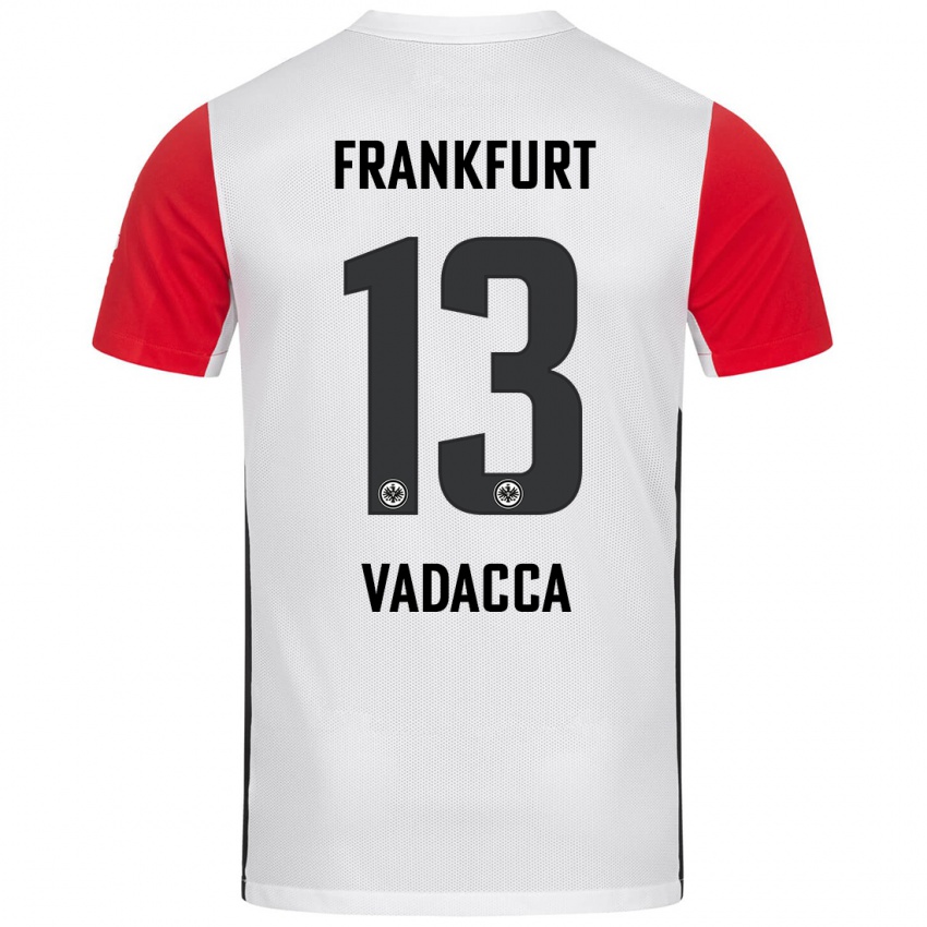 Kinder Gianni Vadacca #13 Weiß Rot Heimtrikot Trikot 2024/25 T-Shirt