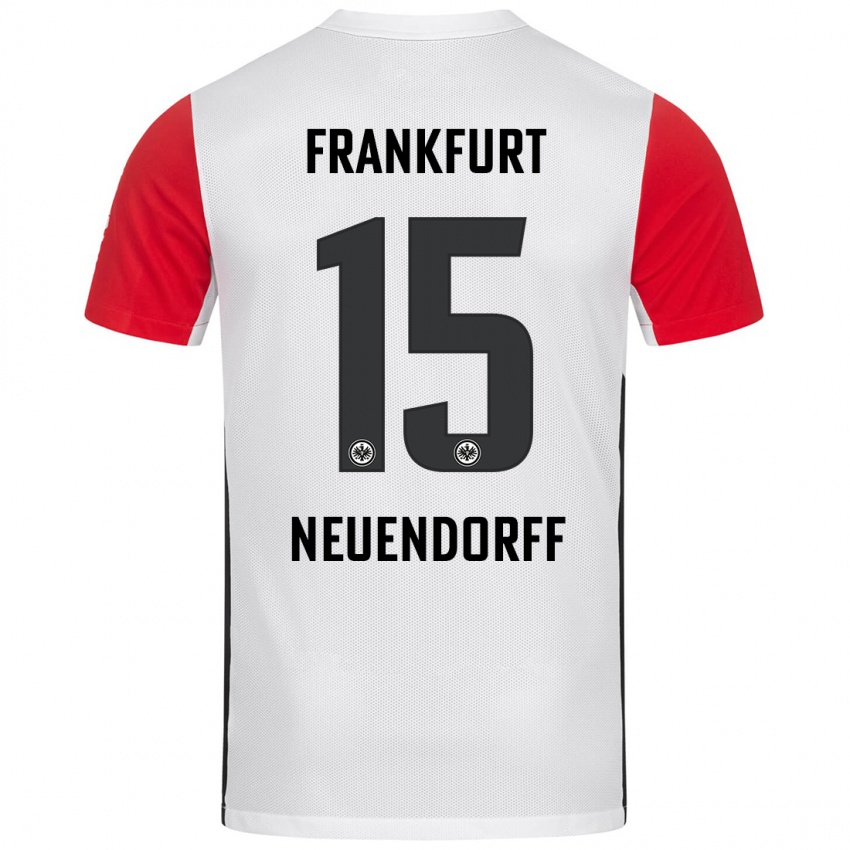 Kinder Nilo Neuendorff #15 Weiß Rot Heimtrikot Trikot 2024/25 T-Shirt