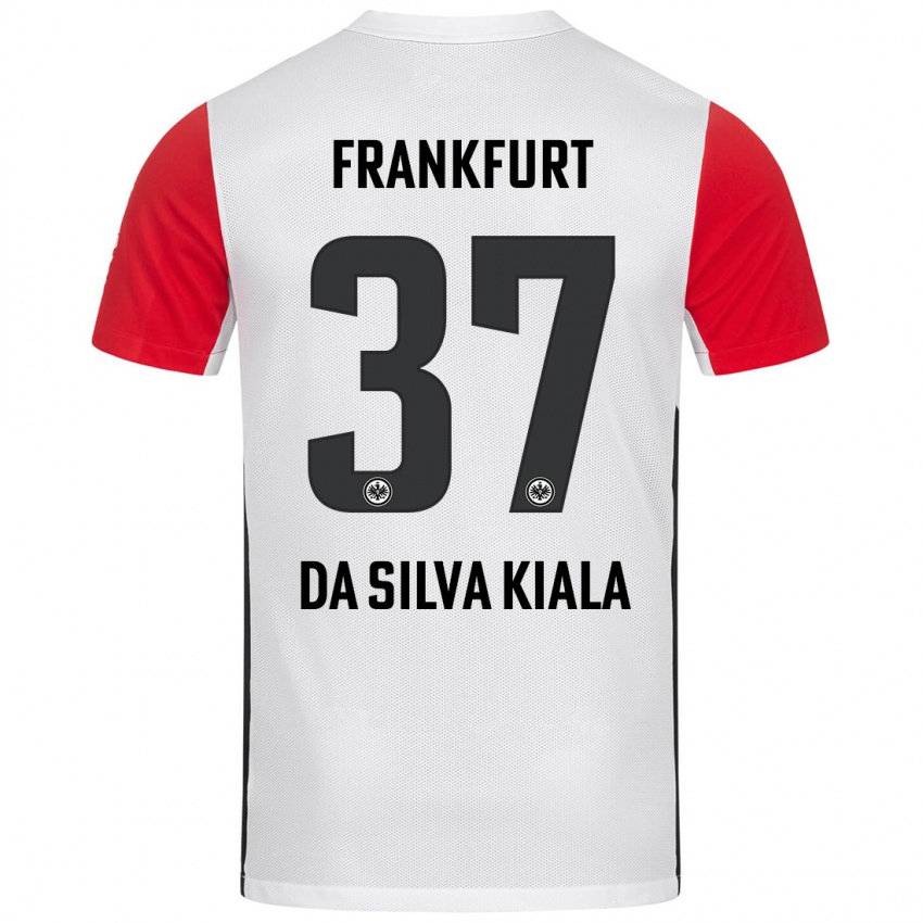 Kinder Joel Da Silva Kiala #37 Weiß Rot Heimtrikot Trikot 2024/25 T-Shirt