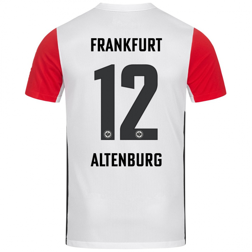 Kinder Lina Altenburg #12 Weiß Rot Heimtrikot Trikot 2024/25 T-Shirt