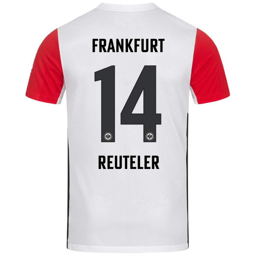 Kinder Geraldine Reuteler #14 Weiß Rot Heimtrikot Trikot 2024/25 T-Shirt