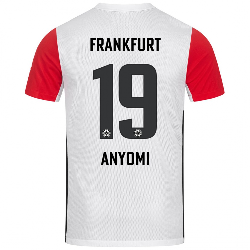 Kinder Nicole Anyomi #19 Weiß Rot Heimtrikot Trikot 2024/25 T-Shirt