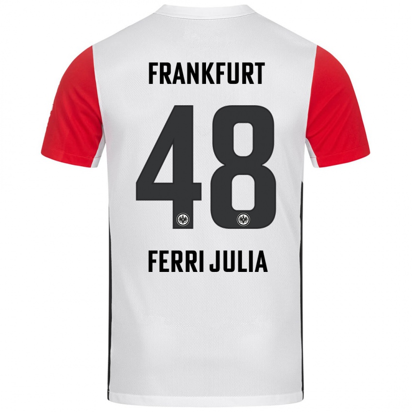 Kinder Nacho Ferri #48 Weiß Rot Heimtrikot Trikot 2024/25 T-Shirt