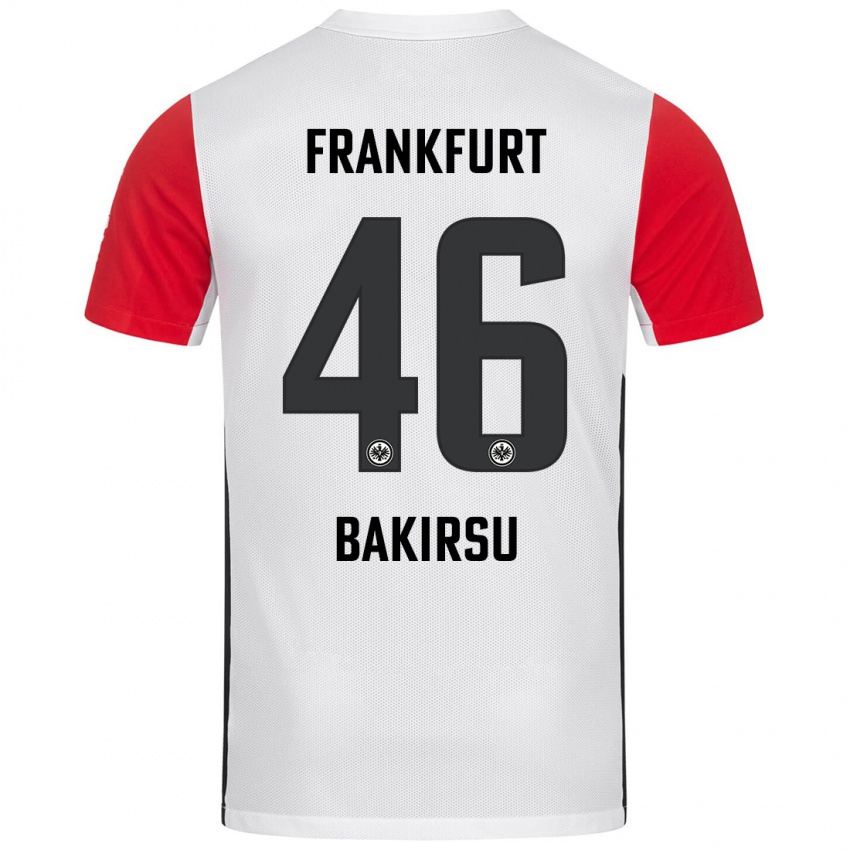 Kinder Hüseyin Bakirsu #46 Weiß Rot Heimtrikot Trikot 2024/25 T-Shirt