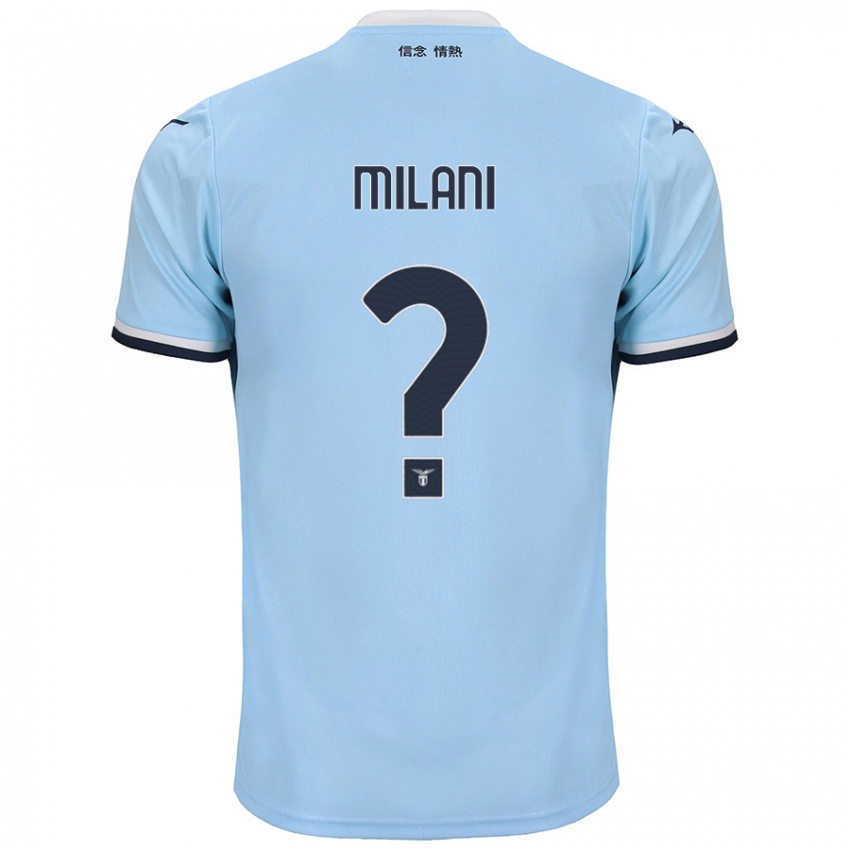 Kinder Alessandro Milani #0 Blau Heimtrikot Trikot 2024/25 T-Shirt