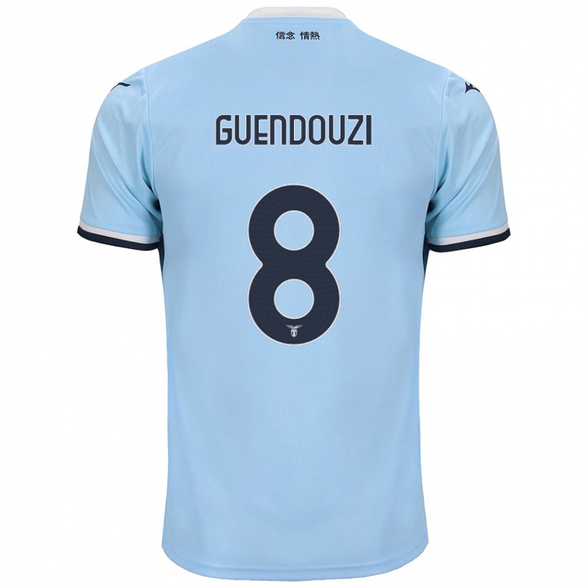 Kinder Matteo Guendouzi #8 Blau Heimtrikot Trikot 2024/25 T-Shirt